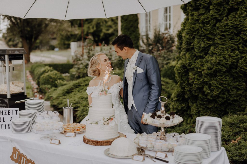 Hochzeit auf Schloss Wulkow Hochzeitstorte
