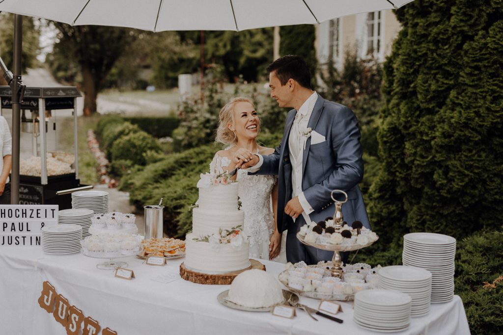 Hochzeit auf Schloss Wulkow Hochzeitstorte